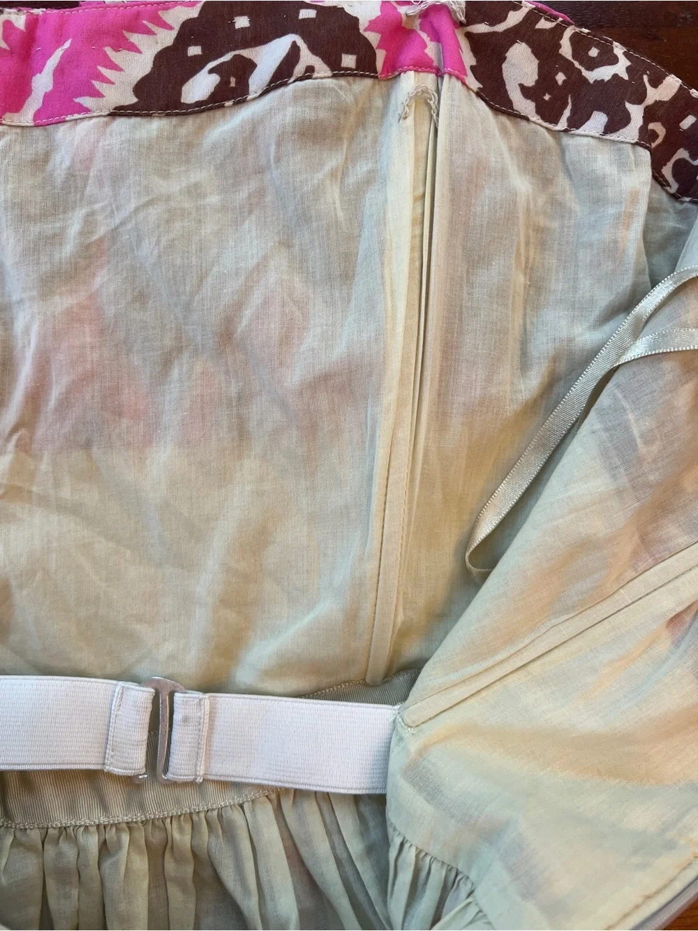 NWT Plenty by Tracy Reese Silk Strapless Dress Sz 6 Pink - Picture 7 of 10